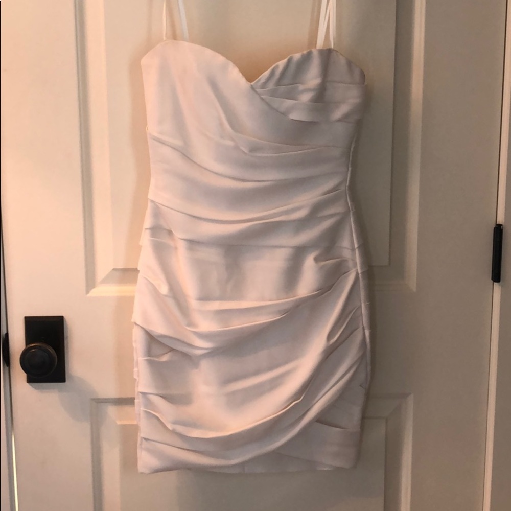 Strapless BCBG ruched dress